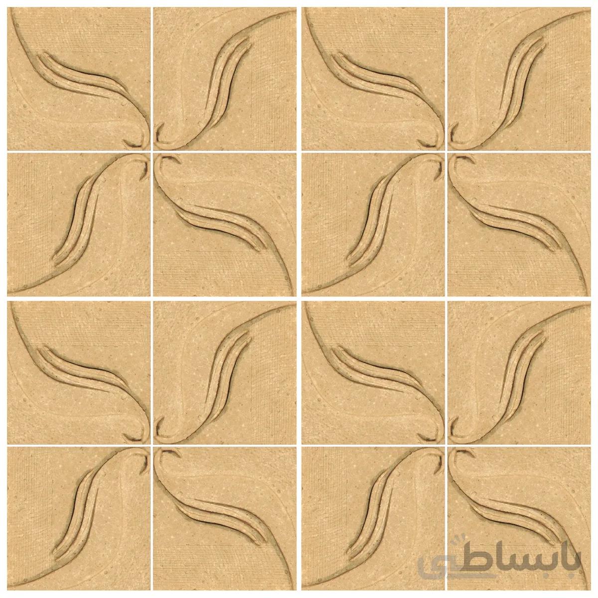 دیوارپوش تندیس و پیکره شهریار مدل امای کد W1010 07 بسته 16 عددی