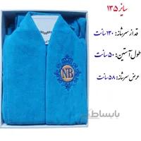 حوله پالتویی کلاهدار مدل تاج 2 سایز 135 با بسته بندی جعبه (حوله تن پوش)