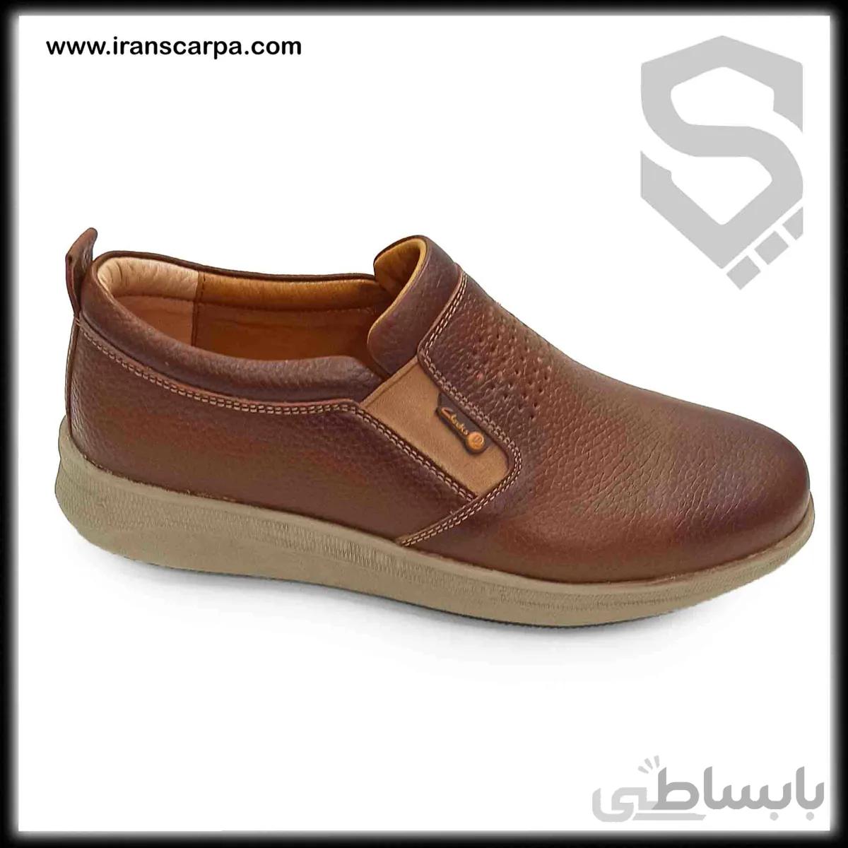 کفش راحتی چرم مردانه مدل خابی