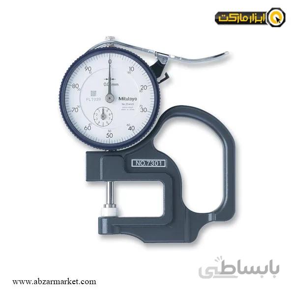 ضخامت سنج ساعتی میتوتویو بازو کوتاه 10 - 0 میلی متر مدل 7301