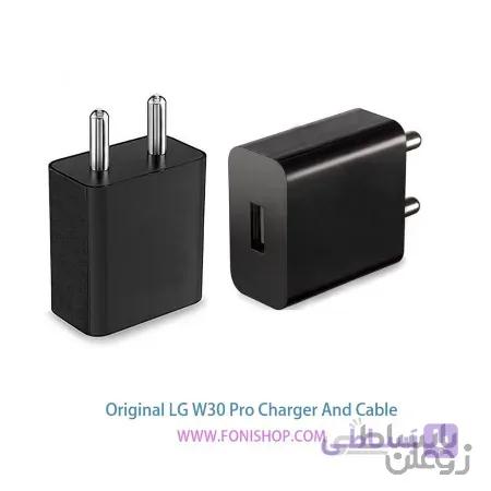 کابل و شارژر فست شارژ اصلی ال جی LG W30 Pro
