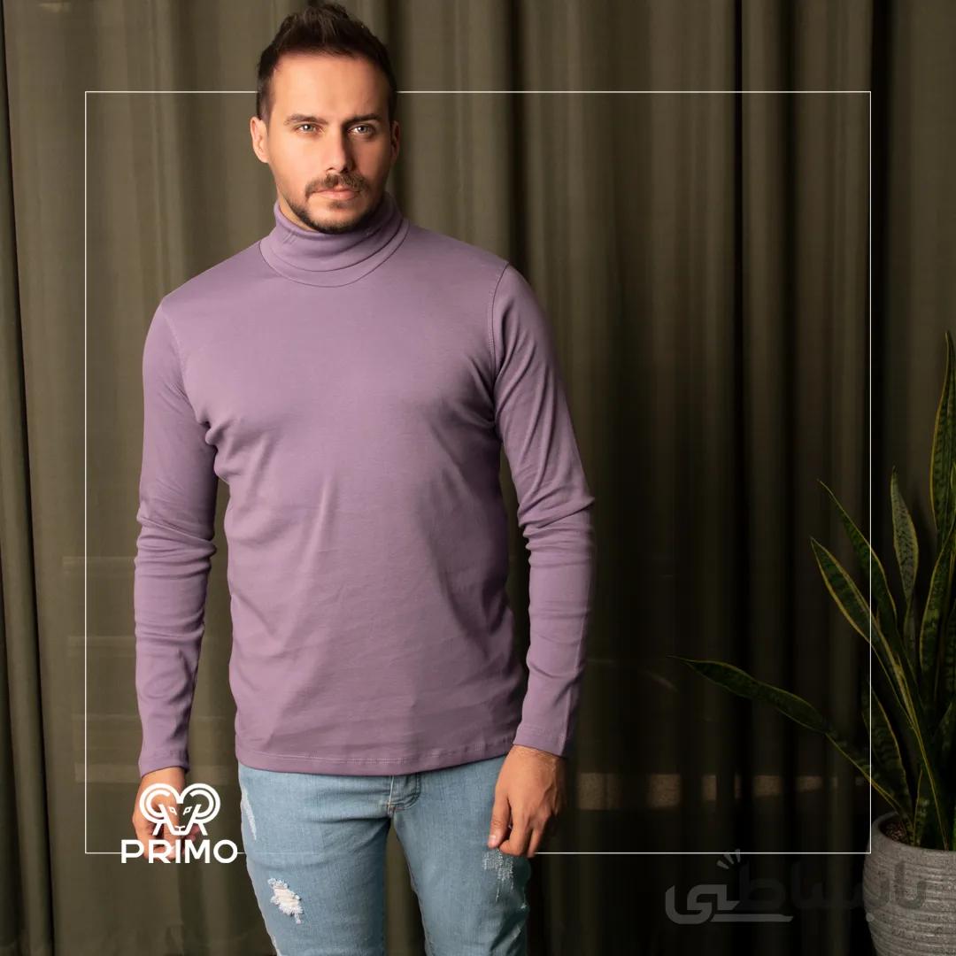 تیشرت فانریپ مردانه مدل آستین بلند یقه اسکی 513502