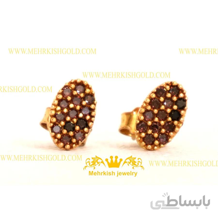 گوشواره نگین دار