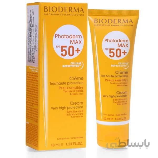 کرم ضد آفتاب فتودرم بایودرما مدل +MAX SPF 50 حجم 40 میلی لیتر ا +Bioderma Photoderm MAX SPF 50