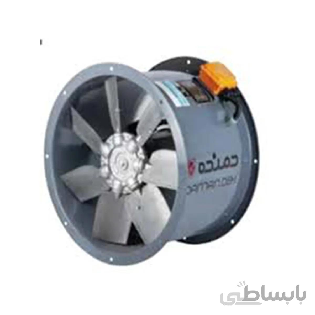 فن اکسیال سیلندری دمنده سایز 56 سه فاز مدل DAMP DN90 4T 560 37deg ا Damande Cylindrical Axial Fans