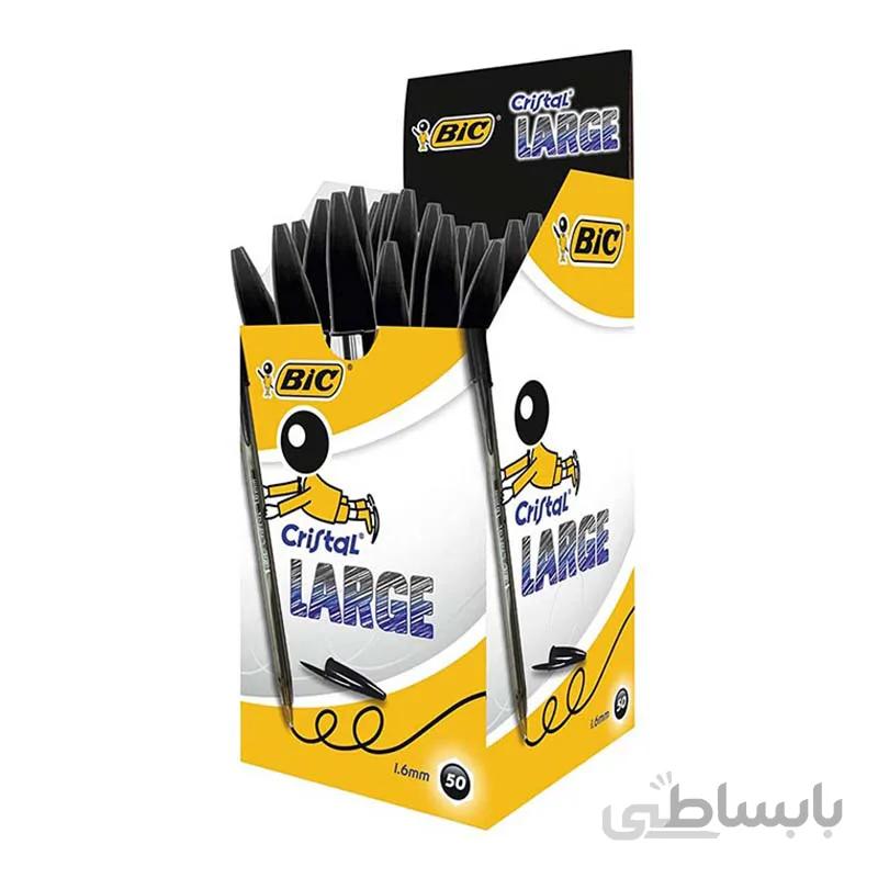 خودکار بیک 1.6 میلی متر مدل کریستال لارج بسته 50 عددی