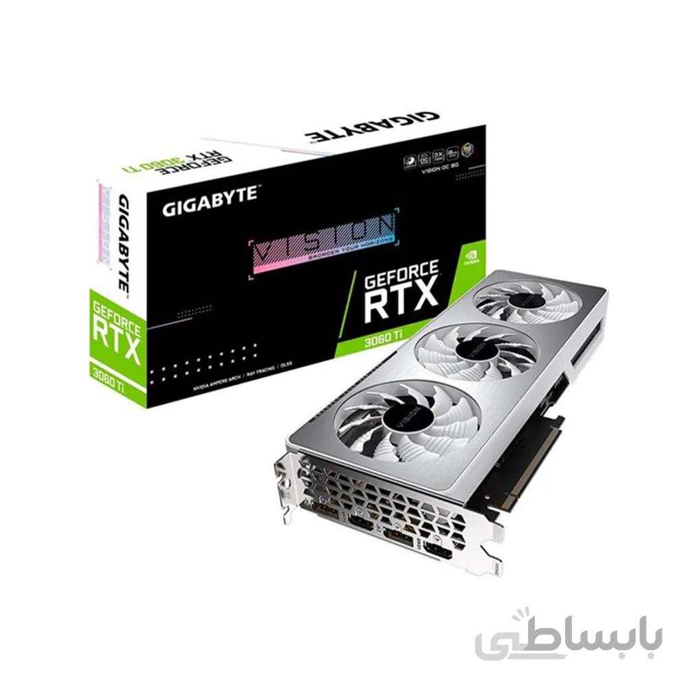 کارت گرافیک گیگابایت RTX 3060 Ti VISION OC 8G ا کارت گرافیک گیگابایت RTX 3060 Ti VISION OC 8G