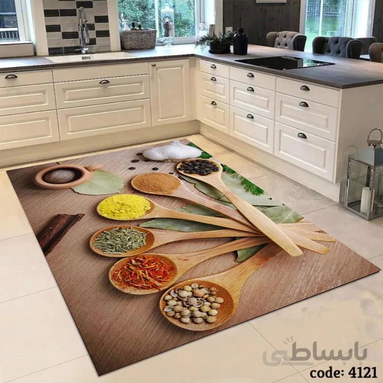 فرشینه اشپزخانه طرح پنج قاشقی 4121
