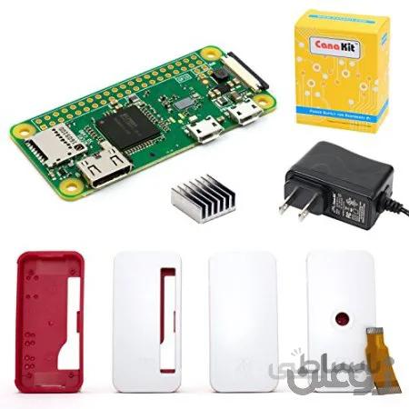CanaKit Raspberry Pi Zero W (بی سیم) با کیس رسمی و منبع تغذیه