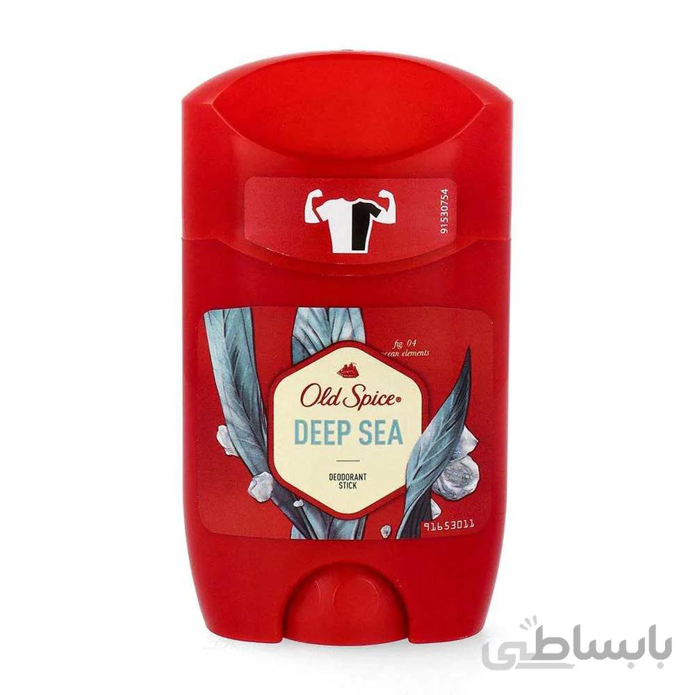 استیک دئودورانت الد اسپایس مدل deep sea فاقد آلومینیوم ا old spice Deodorant Stick deep sea model without aluminum