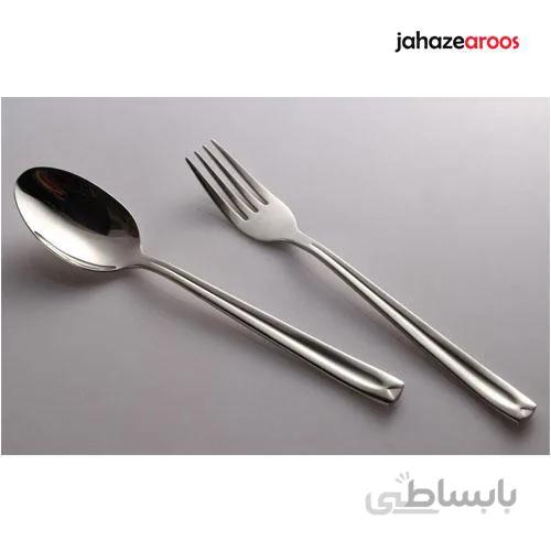 قاشق چنگال 12 پارچه استیل یونیک کد 0016