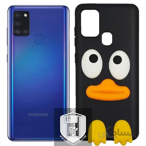 قاب ژله ای سامسونگ A21s طرح اردک کد SA522
