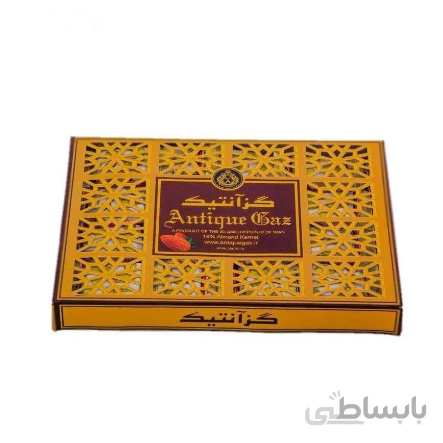 گز آنتیک 18 درصد لقمه مغز بادام – 400 گرم
