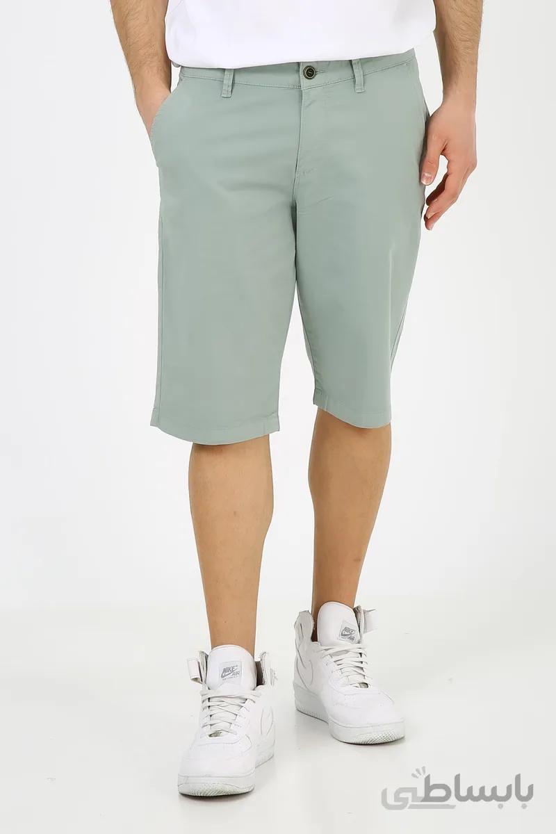 muzzo jeans شورت مردانه سبز روشن