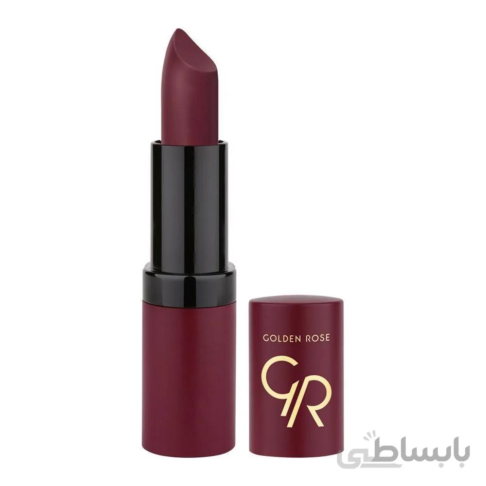 رژ لب مات مخملی گلدن رز شماره 28 ا Golden Rose Matte Velvet Lipstick No. 28