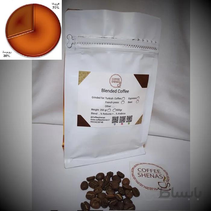 قهوه 30% روبوستا + 70% عربیکا