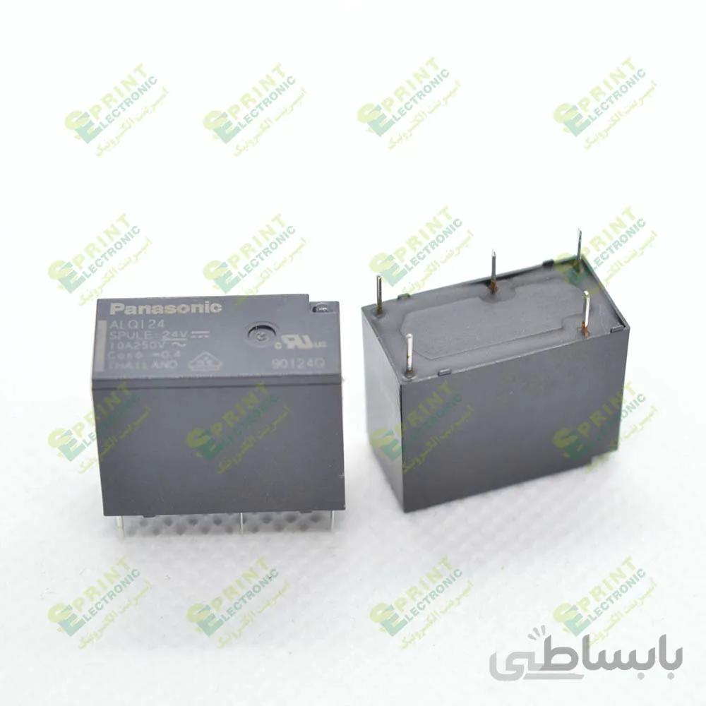 رله 24 ولت 5 پایه 10 آمپر Panasonic ALQ124