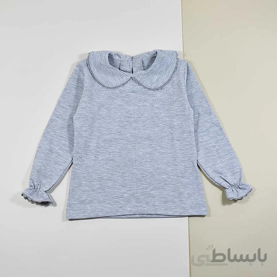 بلوز دخترانه بچه گانه طوسی کد 2317