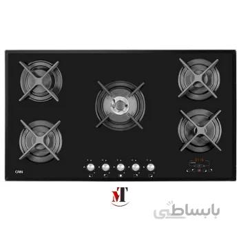 اجاق گاز ۵ شعله شیشه‌ای کن مدل CG9502 ا Can Gas Hob model CG9502