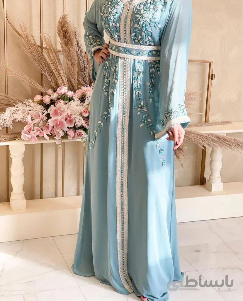 پیراهن مجلسی زنانه با کمربند cn406