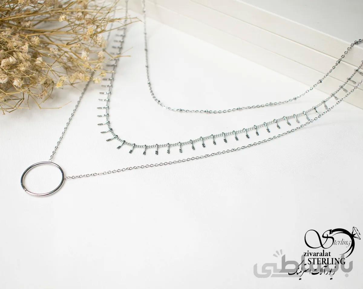گردنبند استیل زنانه کد 5824