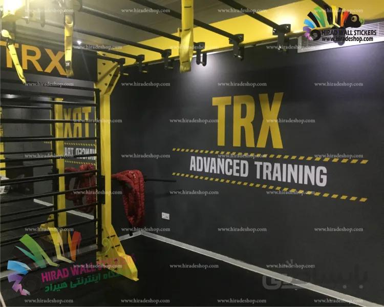 استیکر و برچسب دیواری ورزشی بدنسازی و تناسب اندام سیستم تی آر ایکس TRX System Wallstickers کد h1471