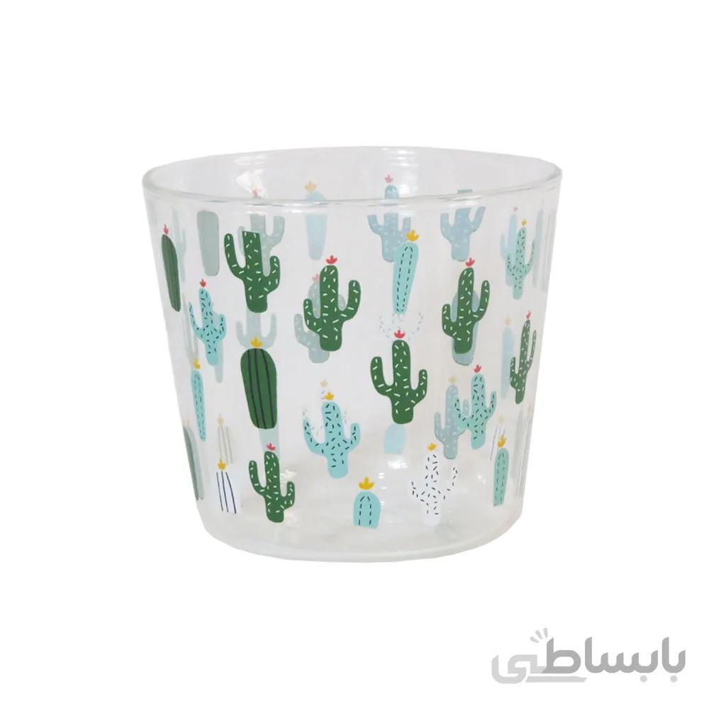 لیوان طرح کاکتوس مدل بدون دسته
