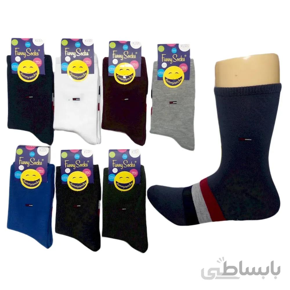 جوراب ساق بلند اسپورت بچگانه Funny socks طرح Tommy