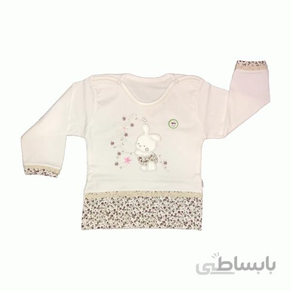 بلوز آستین بلند نوزادی دخترانه طرح خرگوش کوکالو(CoCaLo)