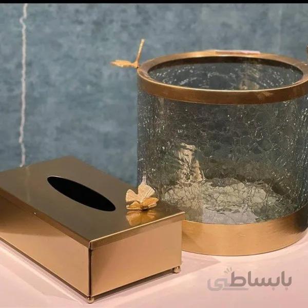 ست سطل و جا دستمال