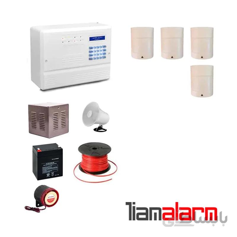 پکیج دزدگیر اماکن با سیم مدل فایروال سیم کارتی و تلفنی F10P4