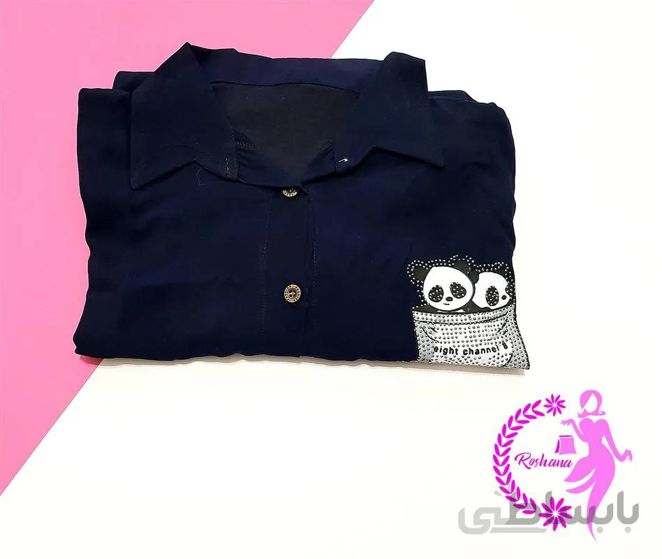 بلوز راحتی طرح پاندا کد 497049