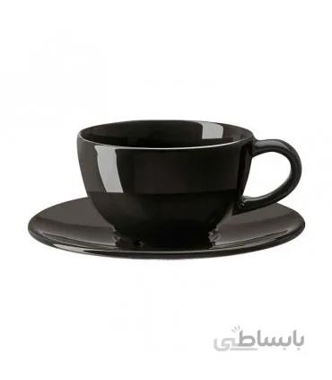 فنجان قهوه خوری ایکیا مدل VARDAGEN خاکستری تیره
