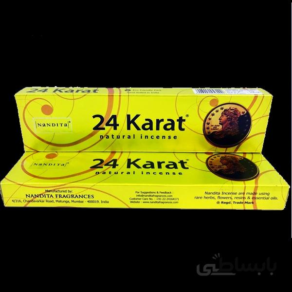 عود 50 گرمی 24 عیار (کرات) دست ساز هندی NANDITA