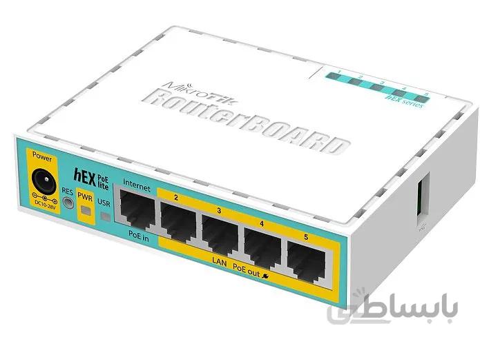روتر میکروتیک مدل HEX POE Lite_ RB750UPr2 ا Routeur Mikrotik HEX POE Lite RB750Ur2