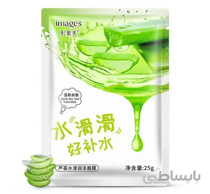 ماسک صورت ورقه ای آلوئه ورا ایمیجز IMAGES Aloe Vera Moisturizing Mask 25g