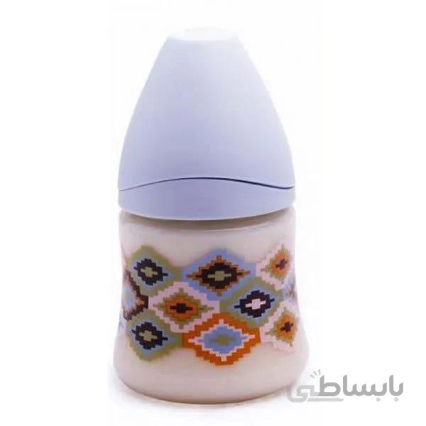 شیشه شیر 150 میل آبی طرح اسلیمی سواوینکس SUAVINEX