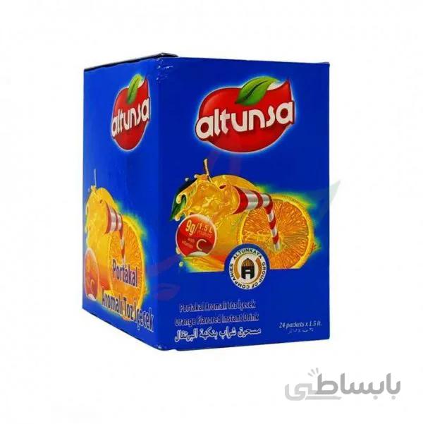 شربت پودری آلتون سا تکنفره باکس ۲۴ عددی – طعم پرتقال – Altunsa Orange