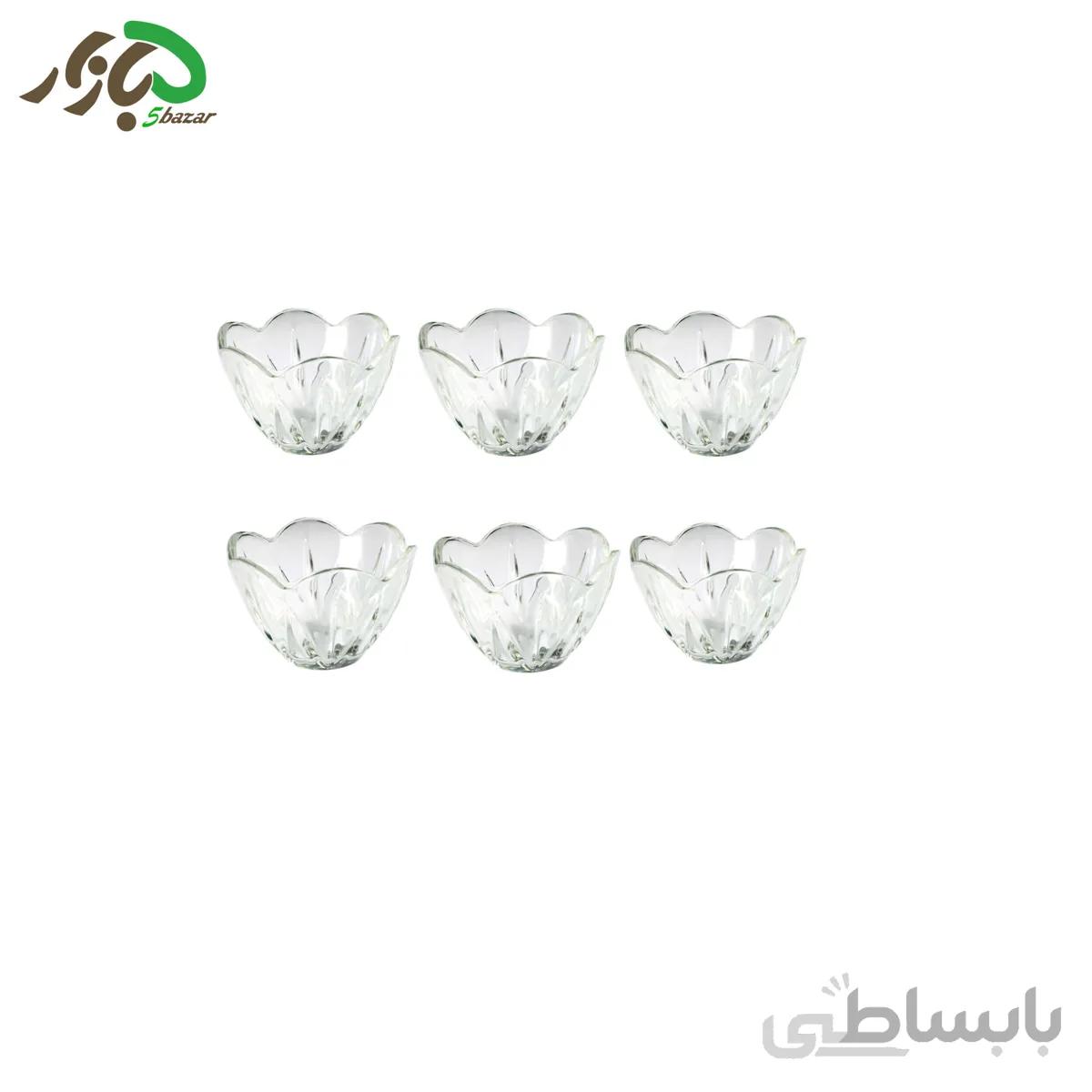 پیاله بلور کاوه مدل راشا بسته 6 عددی