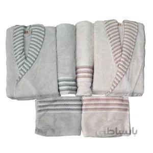 سرویس حوله پالتویی 6 تکه تاچ مدل T-67443