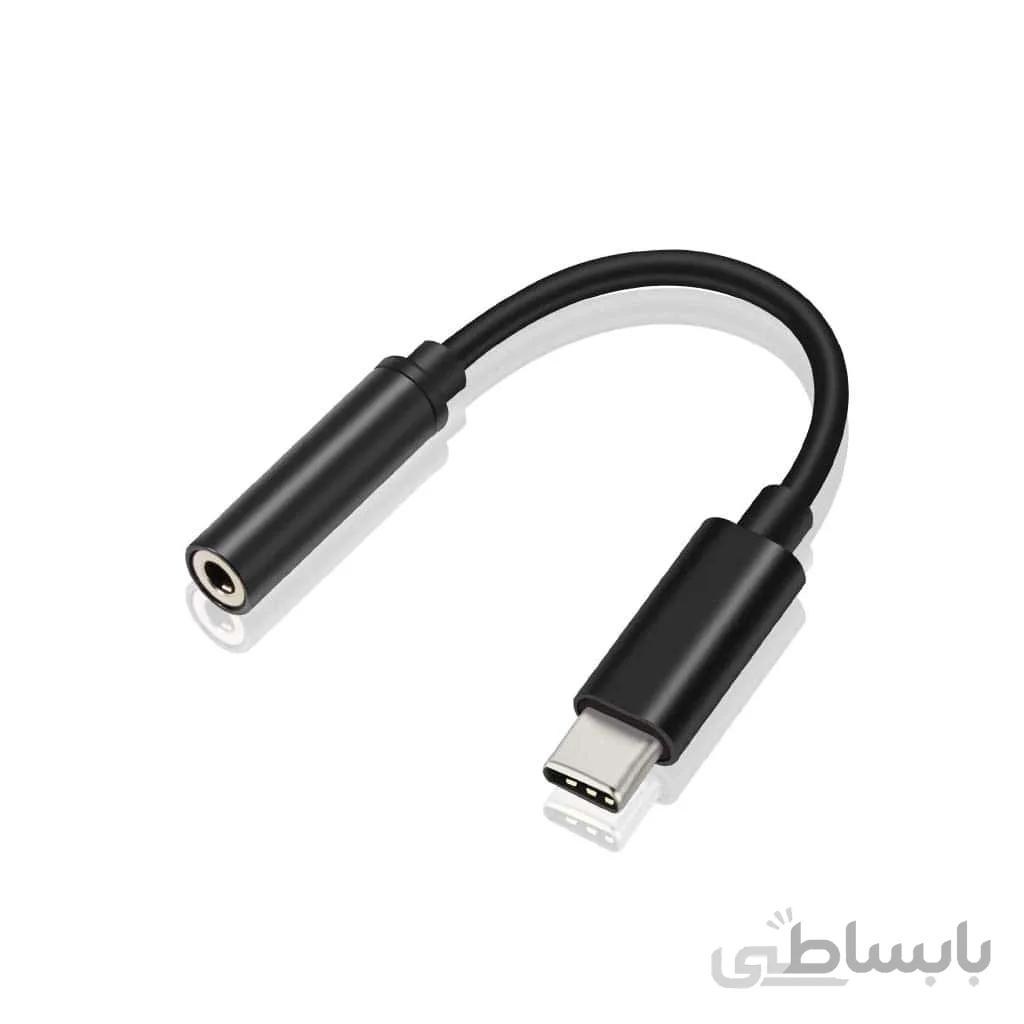 مبدل تایپ سی به جک 3.5 میلیمتری صدا بیسوس اصل بدون از دست دادن کیفیت صدا