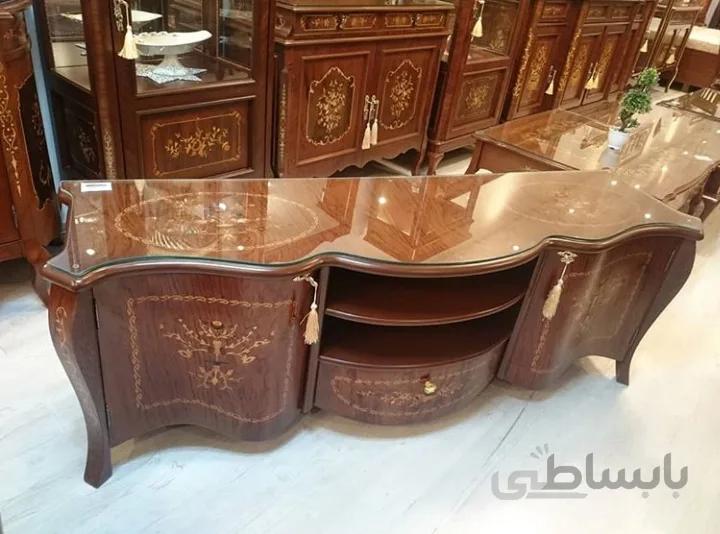 میز تلویزیون چوبی مدل لویی کد ۱۰۲۰۱۴