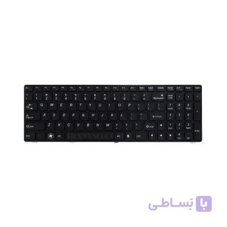 کیبرد لپ تاپ لنوو IdeaPad B570 مشکی-با فریم
