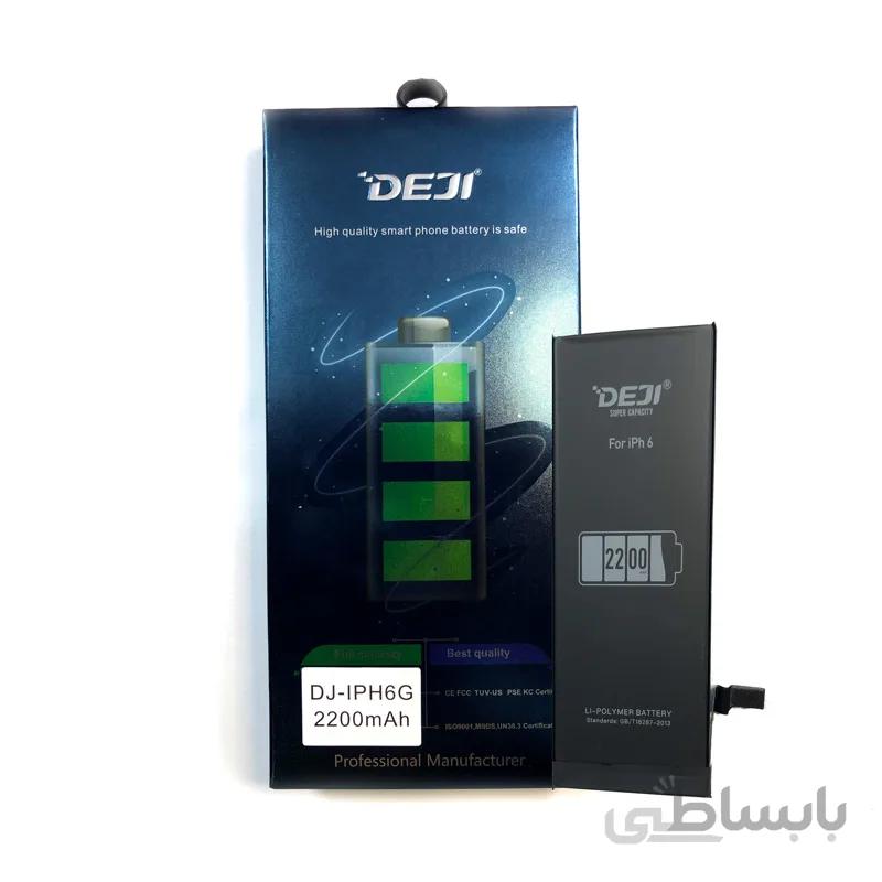 باتری گوشی Iphone 6 تقویت شده 2300 میلی آمپر برند Deji