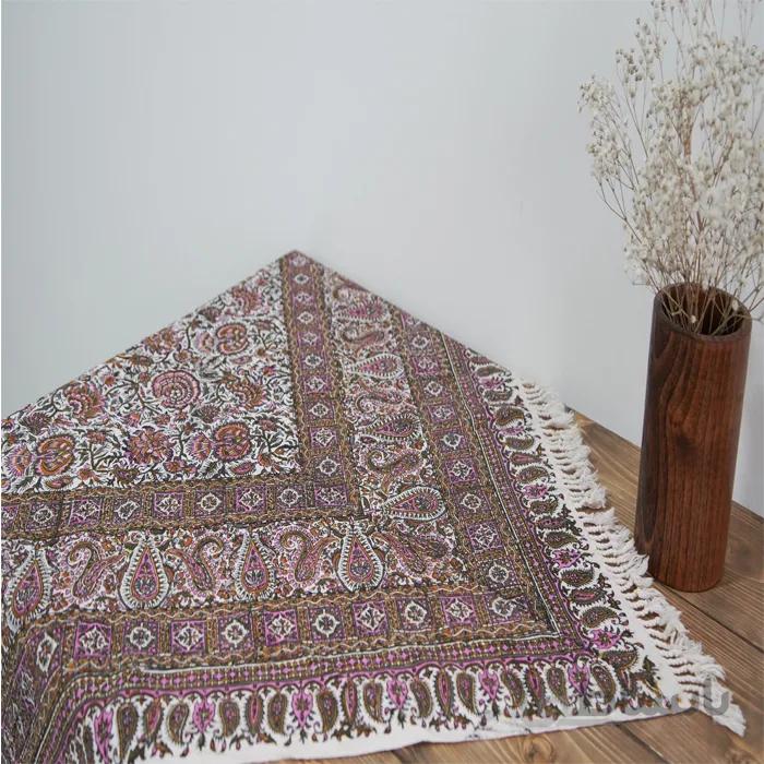 سفره قلمکار صدری 200 200 سانتی متر صادراتی کد S gh53