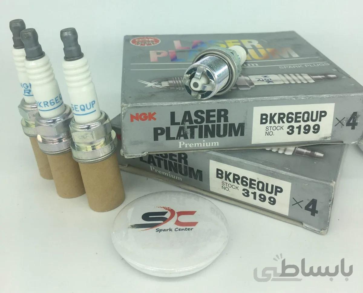 شمع سوزنی چهار پلاتین پایه کوتاه NGK BKR6EQUP 3199