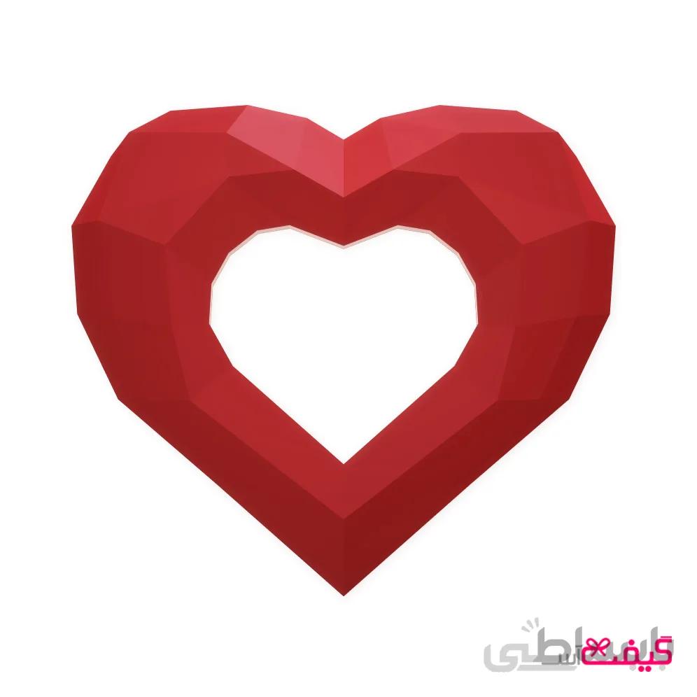پازل سه بعدی مقوایی اریگا مدل قلب