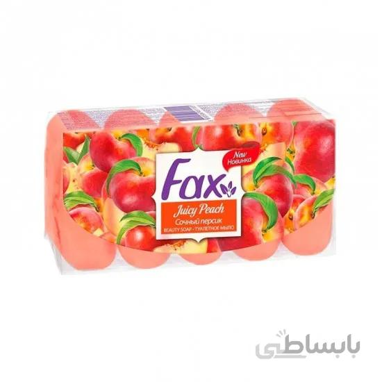 صابون آرایشی فاکس Fax اسانس هلو بسته 5 عددی 350 گرم