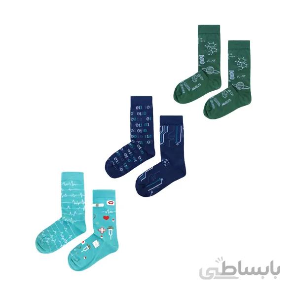 پک 3 تایی جوراب ساقدار زنانه دانشگاه کد ph560