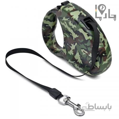 قلاده اتوماتیک جمع شو Retractable Mease Pet ترمز دار طرح آرمی 3 متری